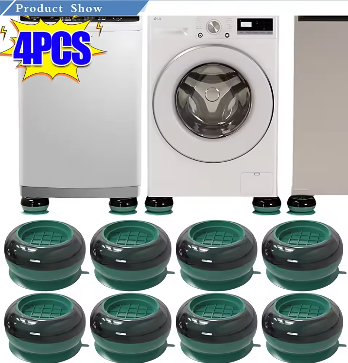 Universal Anti Vibration Pads Washing Machine Rubber Foot Mat Silent Refrigerator Furniture Pad Furniture Lifting Foot Base